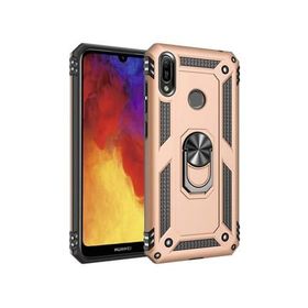 Microsonic Huawei Y6 2019 Military Ring Holder Gold Kılıf