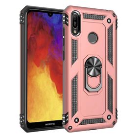 Microsonic Huawei Y6 2019 Military Ring Holder Gold Kılıf