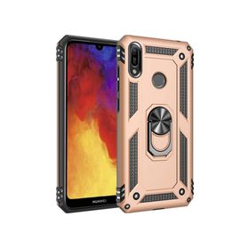 Microsonic Huawei Y6 2019 Military Ring Holder Gold Kılıf