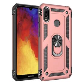 Microsonic Huawei Y6 2019 Military Ring Holder Gold Kılıf