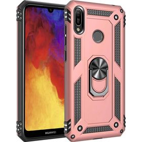 Microsonic Huawei Y6 2019 Military Ring Holder Gold Kılıf