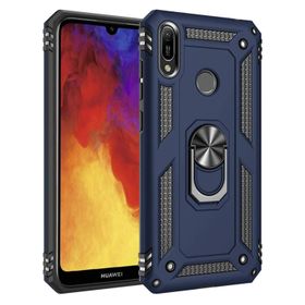 Microsonic Huawei Y6 2019 Military Ring Holder Lacivert Kılıf