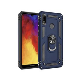 Microsonic Huawei Y6 2019 Military Ring Holder Lacivert Kılıf