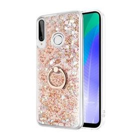 Microsonic Huawei Y6P Glitter Liquid Holder Gold Cep Telefonu Kılıfı