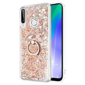Microsonic Huawei Y6P Glitter Liquid Holder Gold Cep Telefonu Kılıfı