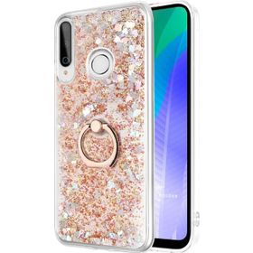 Microsonic Huawei Y6P Glitter Liquid Holder Gold Cep Telefonu Kılıfı