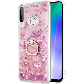 Microsonic Huawei Y6P Glitter Liquid Holder Pembe Cep Telefonu Kılıfı