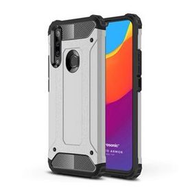 Microsonic Huawei Y6P Rugged Armor Gümüş Kılıf