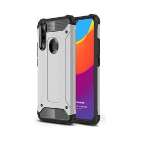 Microsonic Huawei Y6P Rugged Armor Gümüş Kılıf