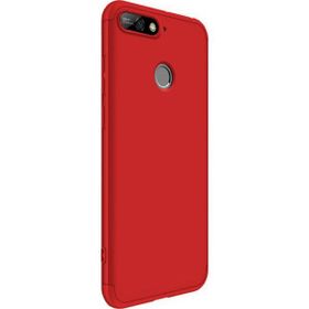 Microsonic Huawei Y7 2018 Double Dip 360 Protective Kırmızı Kılıf