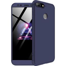 Microsonic Huawei Y7 2018 Double Dip 360 Protective Lacivert Kılıf