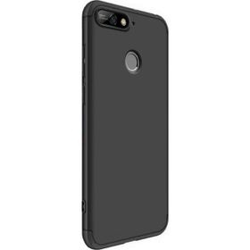 Microsonic Huawei Y7 2018 Double Dip 360 Protective Siyah Kılıf