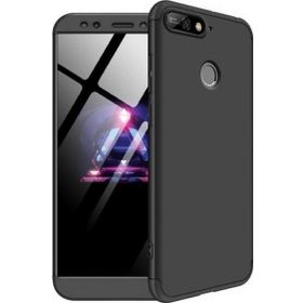 Microsonic Huawei Y7 2018 Double Dip 360 Protective Siyah Kılıf