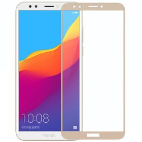 Microsonic Huawei Y7 2018 Tam Kaplayan Temperli Cam Film Siyah Cep Telefonu Ekran Koruyucusu