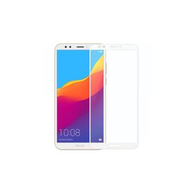 Microsonic Huawei Y7 2018 Tam Kaplayan Temperli Cam Film Siyah Cep Telefonu Ekran Koruyucusu