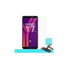 Microsonic Huawei Y7 2018 Tam Kaplayan Temperli Cam Film Siyah Cep Telefonu Ekran Koruyucusu