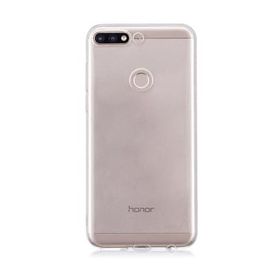Microsonic Huawei Y7 2018 Transparent Soft Beyaz Kılıf