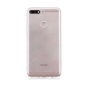 Microsonic Huawei Y7 2018 Transparent Soft Beyaz Kılıf