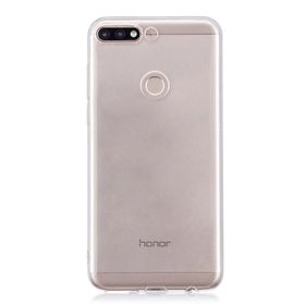 Microsonic Huawei Y7 2018 Transparent Soft Beyaz Kılıf