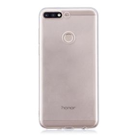 Microsonic Huawei Y7 2018 Transparent Soft Beyaz Kılıf