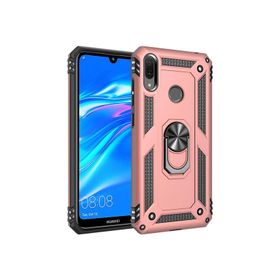 Microsonic Huawei Y7 2019 Military Ring Holder Gold Kılıf