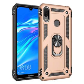Microsonic Huawei Y7 2019 Military Ring Holder Gold Kılıf