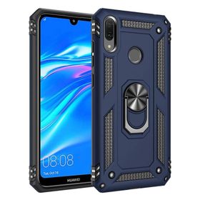 Microsonic Huawei Y7 2019 Military Ring Holder Lacivert Kılıf