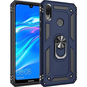 Microsonic Huawei Y7 2019 Military Ring Holder Lacivert Kılıf
