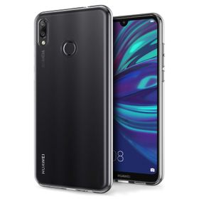 Microsonic Huawei Y7 2019 Skyfall Transparent Clear Kırmızı Kılıf