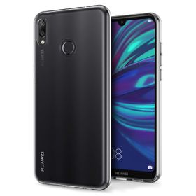 Microsonic Huawei Y7 2019 Skyfall Transparent Clear Kırmızı Kılıf