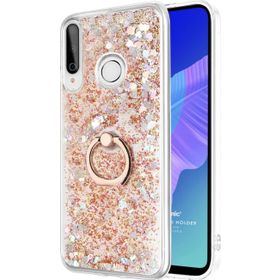 Microsonic Huawei Y7P Glitter Liquid Holder Gold Cep Telefonu Kılıfı