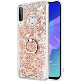 Microsonic Huawei Y7P Glitter Liquid Holder Gold Cep Telefonu Kılıfı