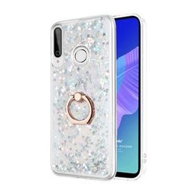 Microsonic Huawei Y7P Glitter Liquid Holder Gümüş Cep Telefonu Kılıfı