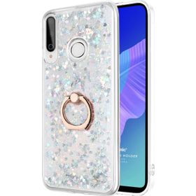 Microsonic Huawei Y7P Glitter Liquid Holder Gümüş Cep Telefonu Kılıfı