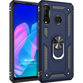 Microsonic Huawei Y7P Military Ring Holder Lacivert Cep Telefonu Kılıfı