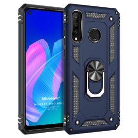 Microsonic Huawei Y7P Military Ring Holder Lacivert Cep Telefonu Kılıfı