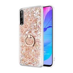 Microsonic Huawei Y8P Glitter Liquid Holder Gold Cep Telefonu Kılıfı