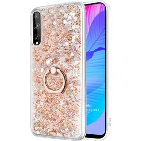 Microsonic Huawei Y8P Glitter Liquid Holder Gold Cep Telefonu Kılıfı