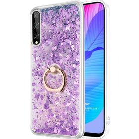 Microsonic Huawei Y8P Glitter Liquid Holder Mor Cep Telefonu Kılıfı