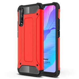 Microsonic Huawei Y8P Rugged Armor Kırmızı Cep Telefonu Kılıfı