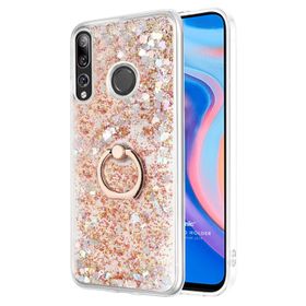 Microsonic Huawei Y9 Prime 2019 Glitter Liquid Holder Gold Cep Telefonu Kılıfı