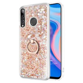 Microsonic Huawei Y9 Prime 2019 Glitter Liquid Holder Gold Cep Telefonu Kılıfı