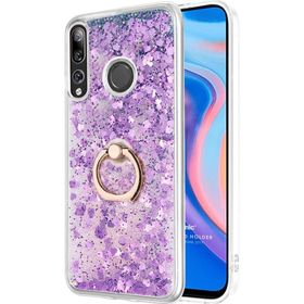 Microsonic Huawei Y9 Prime 2019 Glitter Liquid Holder Mor Cep Telefonu Kılıfı