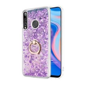 Microsonic Huawei Y9 Prime 2019 Glitter Liquid Holder Mor Cep Telefonu Kılıfı