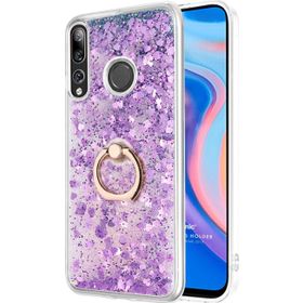 Microsonic Huawei Y9 Prime 2019 Glitter Liquid Holder Mor Cep Telefonu Kılıfı