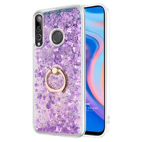 Microsonic Huawei Y9 Prime 2019 Glitter Liquid Holder Mor Cep Telefonu Kılıfı