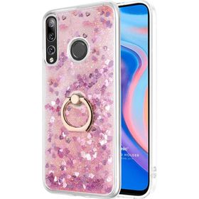 Microsonic Huawei Y9 Prime 2019 Glitter Liquid Holder Pembe Cep Telefonu Kılıfı