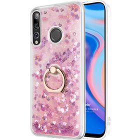 Microsonic Huawei Y9 Prime 2019 Glitter Liquid Holder Pembe Cep Telefonu Kılıfı