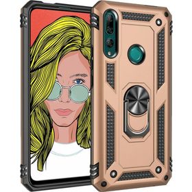 Microsonic Huawei Y9 Prime 2019 Military Ring Holder Gold Cep Telefonu Kılıfı