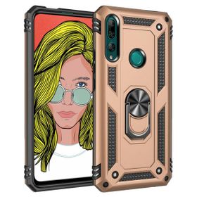 Microsonic Huawei Y9 Prime 2019 Military Ring Holder Gold Cep Telefonu Kılıfı